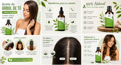Aceite De Árbol De Té 100% Natural,100 ML Aceite Esenciale-Aceite De Acné,Tea Tree Oil Puro, Perfumado,Tratamiento Antiacné Contra La Piel Y Cara Con Imperfecciones.